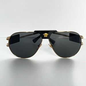 Versace Black and Gold Sunglasses